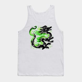 Aromantic Flag Dragon Tank Top